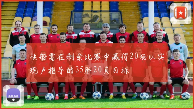 快船需在剩余比赛中赢得20场以实现卢指导的35胜20负目标